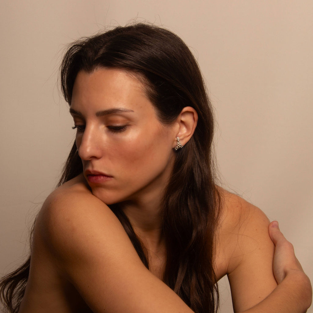 The Ariadni Silver Earrings