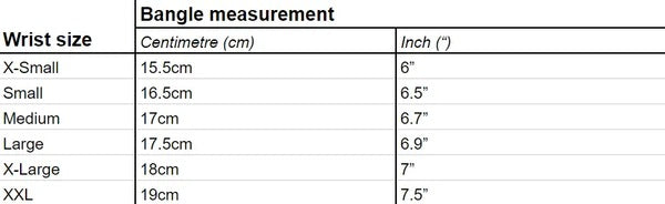 Bangle Size Formula Bangle Size Guide | The Jewellery Room