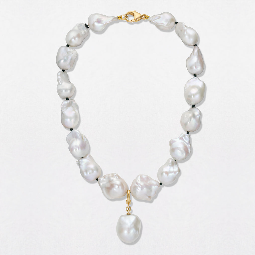 Baroque Pearl 18K Gold Necklace