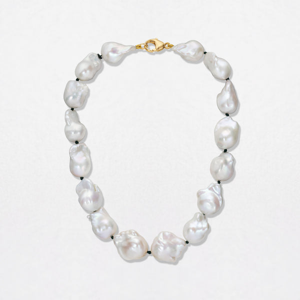 Baroque Pearl 18K Gold Necklace