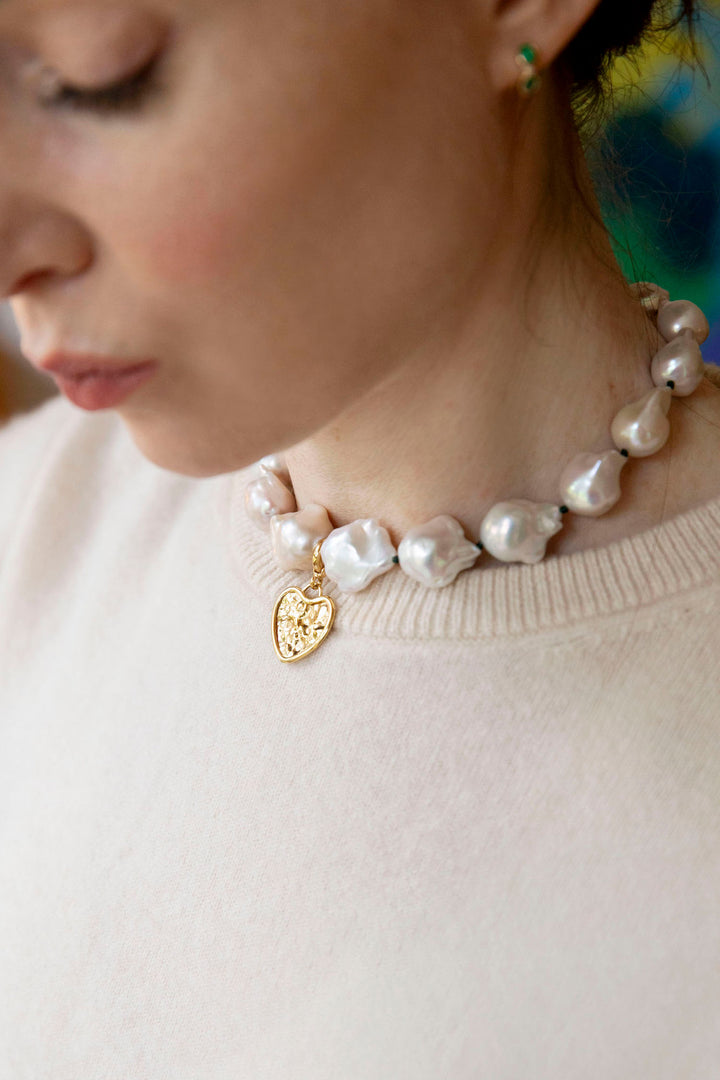 Baroque Pearl 18K Gold Necklace