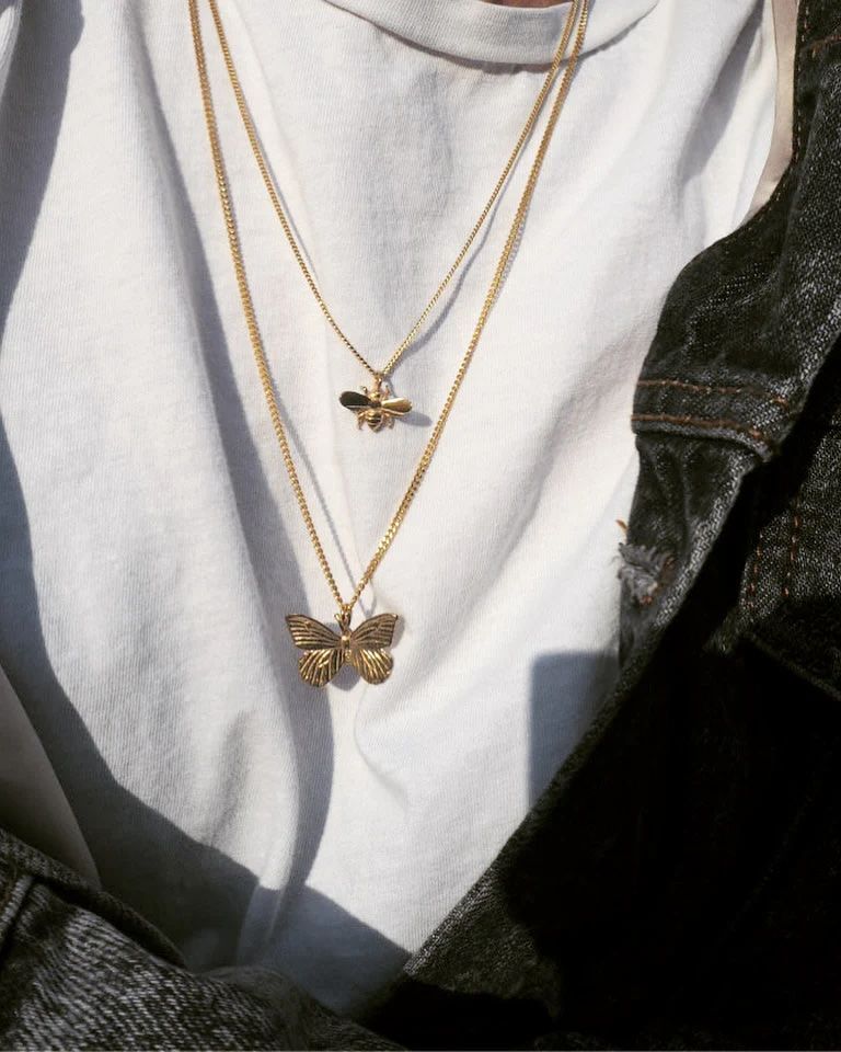 Bee Gold Plated Necklace