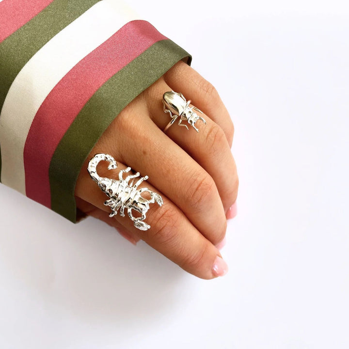 Beetle Silver Ring