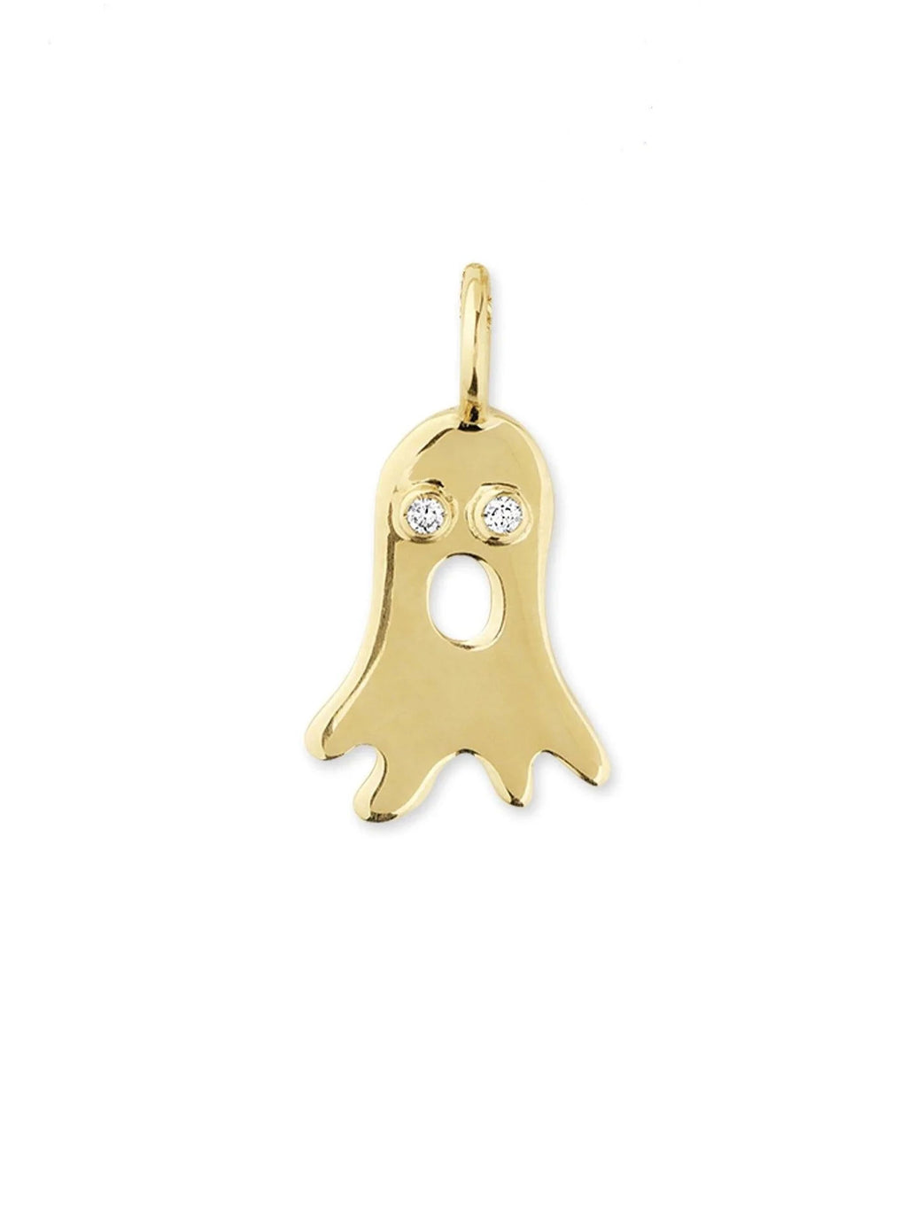 Boo 18K Gold Pendant w. Diamonds