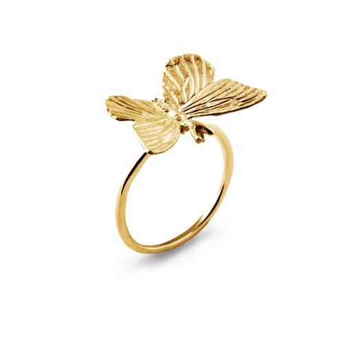 Butterfly Forgyldt Ring