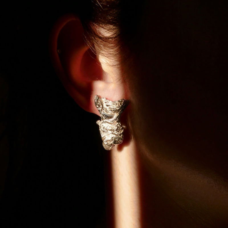 The Caryatides Silver Earrings