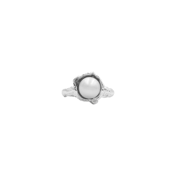 The Chári Silver Ring w. Pearl