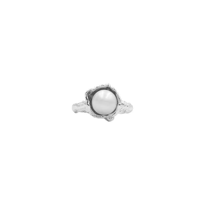 The Chári Silver Ring w. Pearl