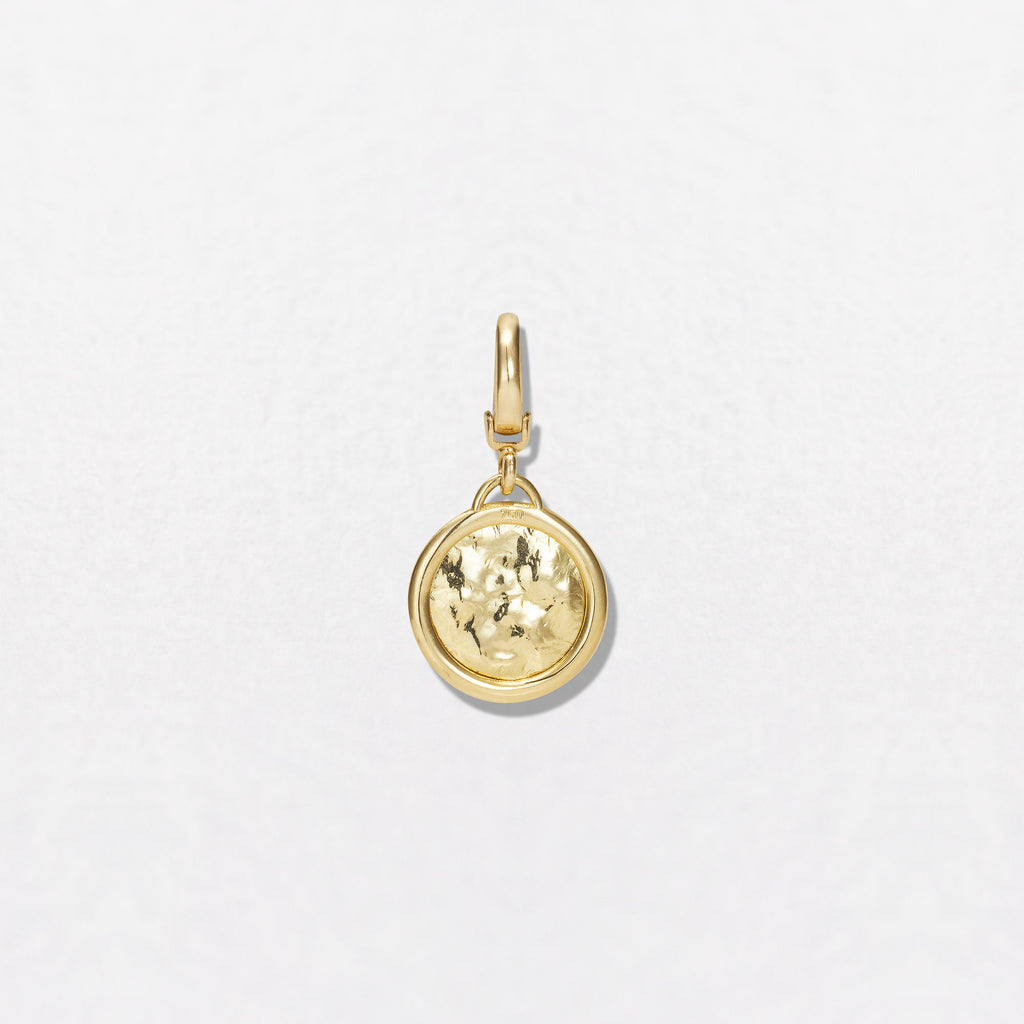Mini Sun Disc 18K Gold Pendant