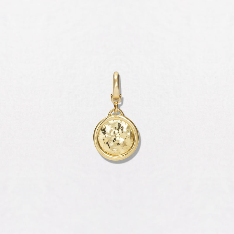 Mini Sun Disc 18K Gold Pendant