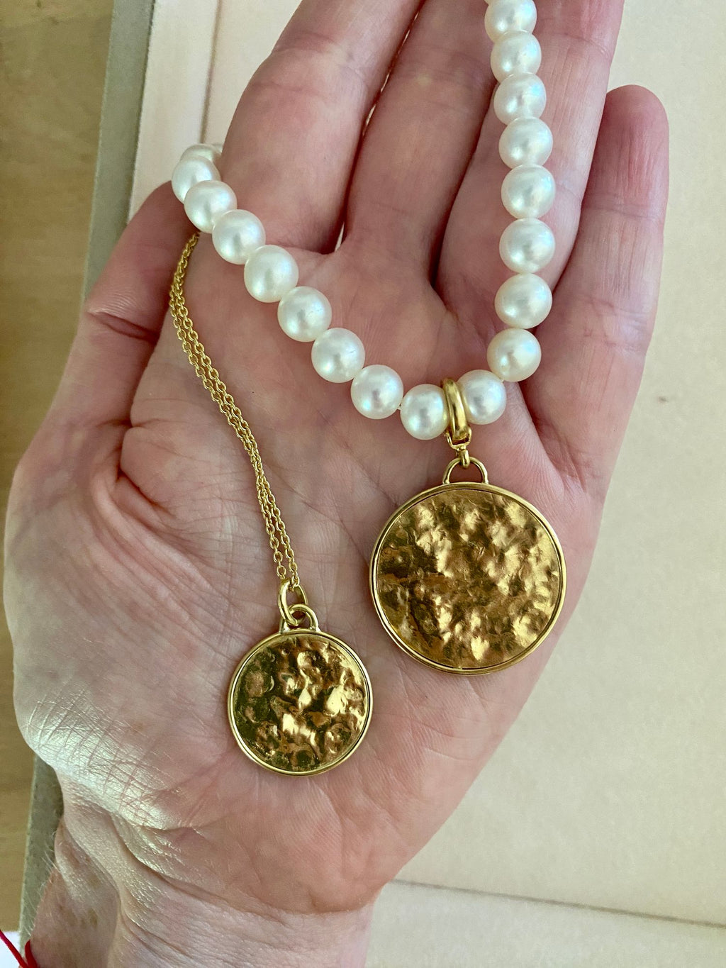 Sun Disc 18K Gold Pendant