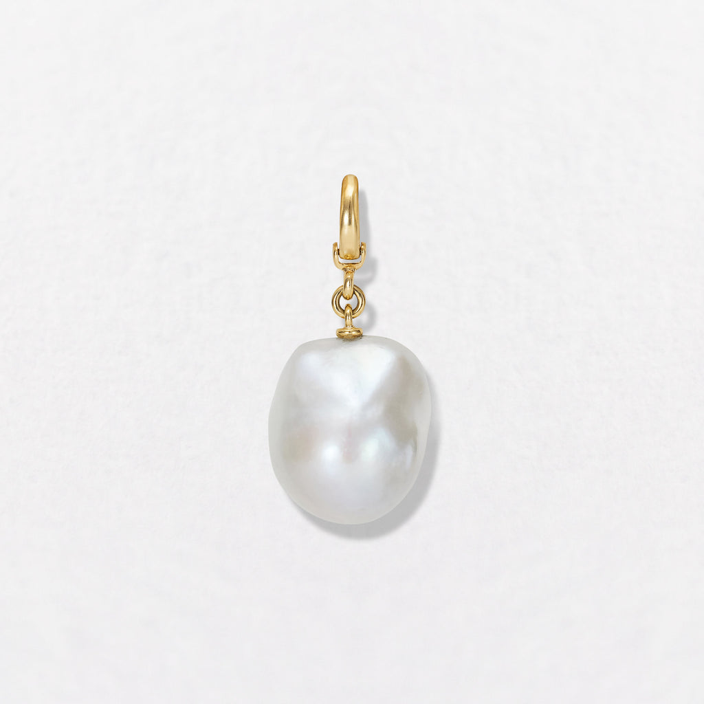 Baroque Pearl 18K Gold Pendant