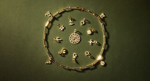 Zodiac Pavé Sagittarius 18K Gold or Whitegold Pendant w. Diamonds