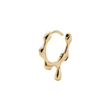 Clover 14K Gold Huggie