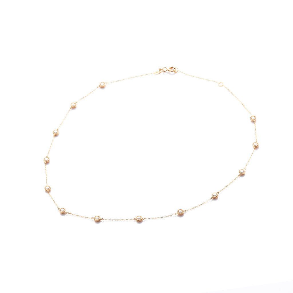 Cessi Multi 18K Gold Necklace w. Topazes