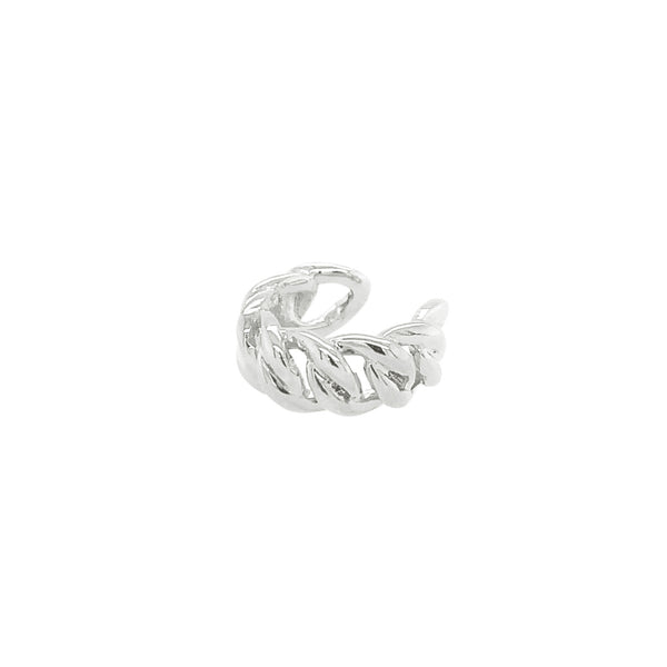 Curb Earcuff Silber