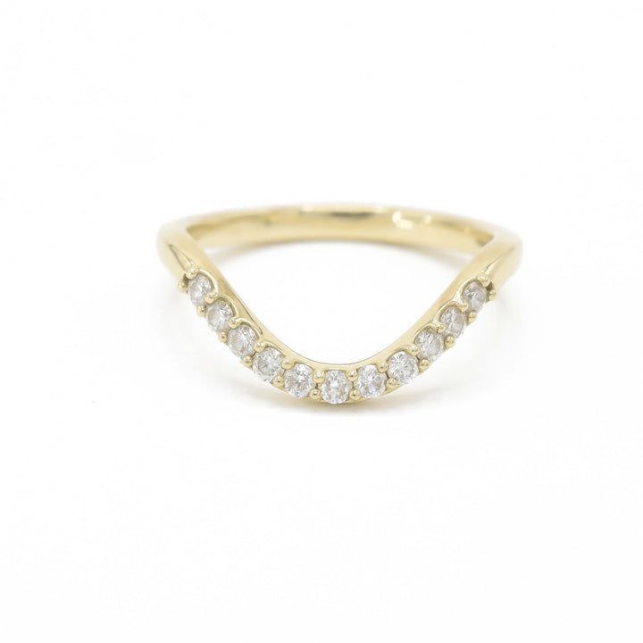 Dancing Diamonds 14K Gold Ring w. Diamonds