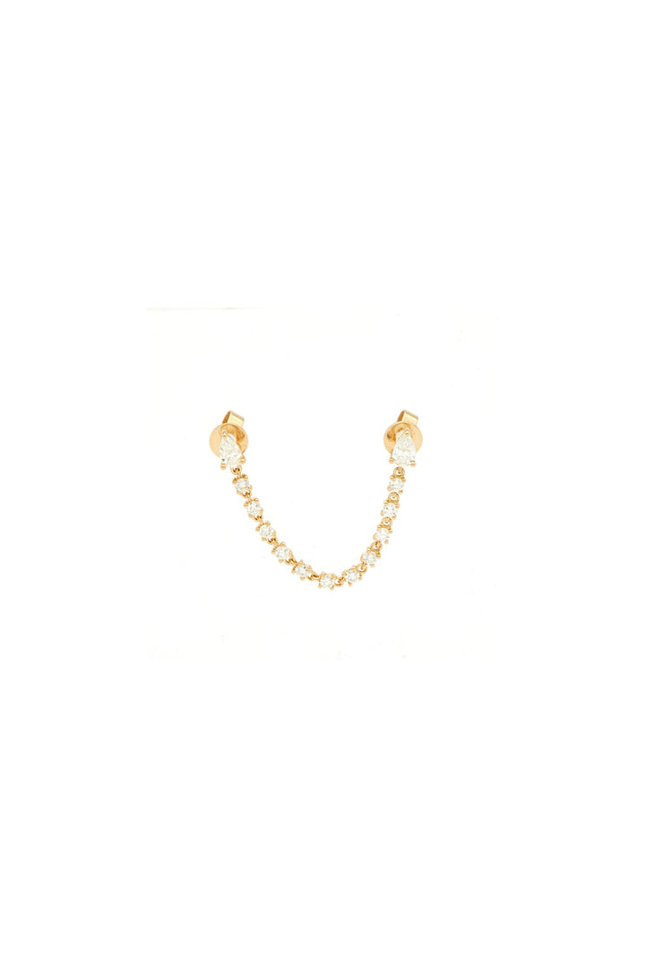 Double Pear Loop 18K Gold Earring