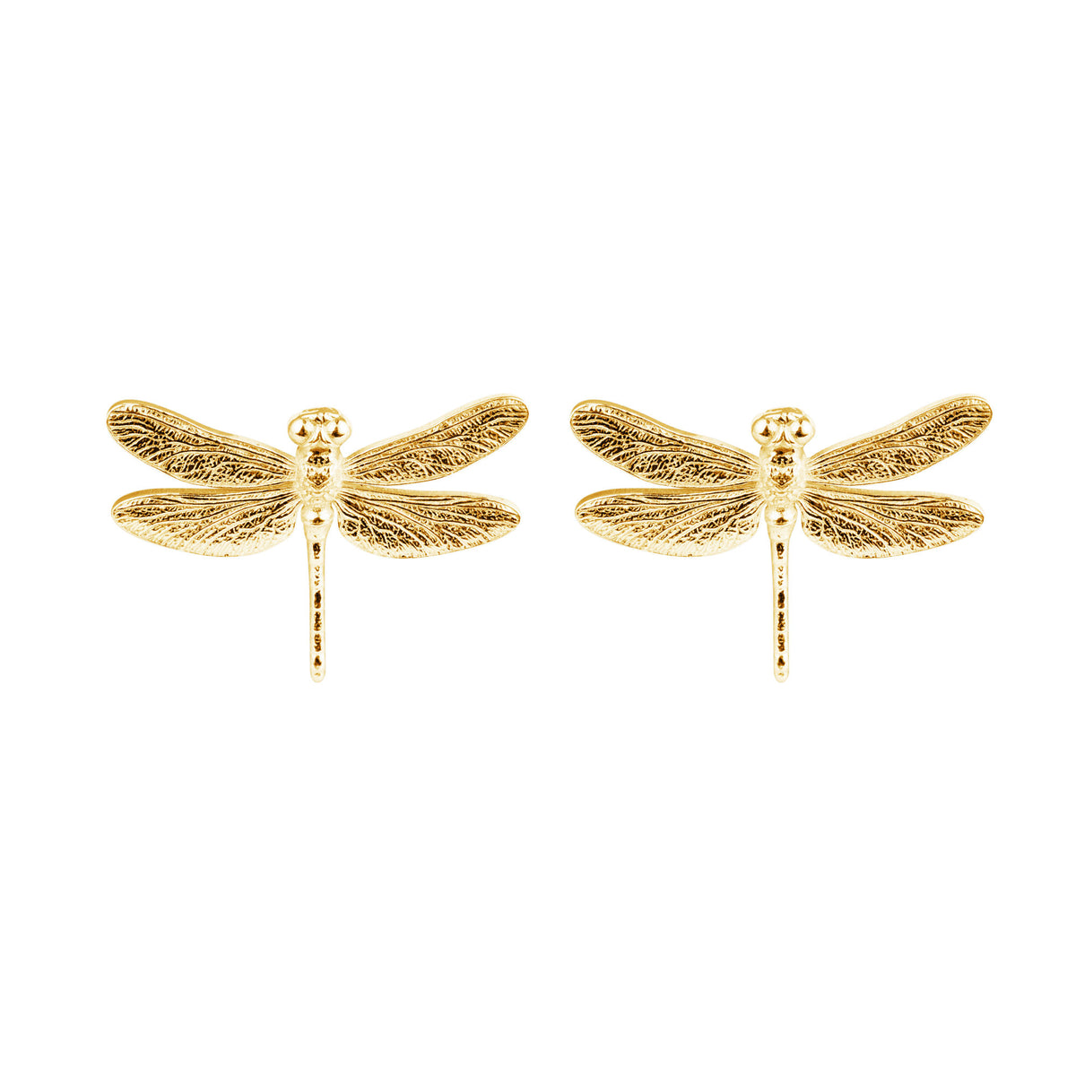 Dragonfly Gold Plated Earring