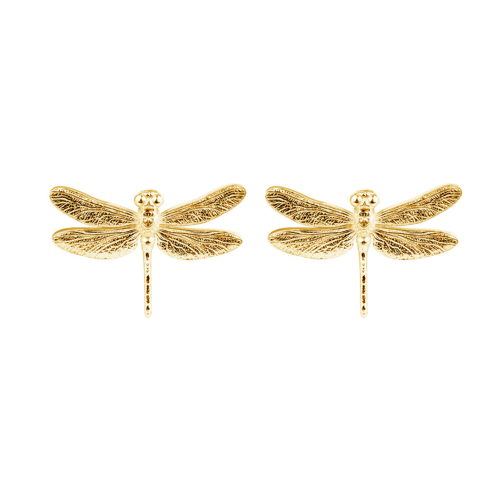 Dragonfly Gold Plated Earrings