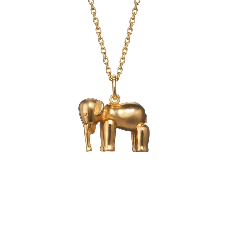 Elephant Gold Plated Necklace