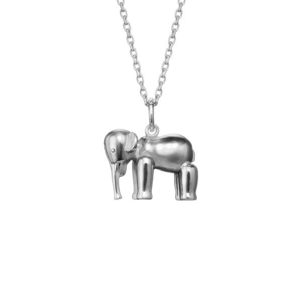 Elephant Silver Necklace