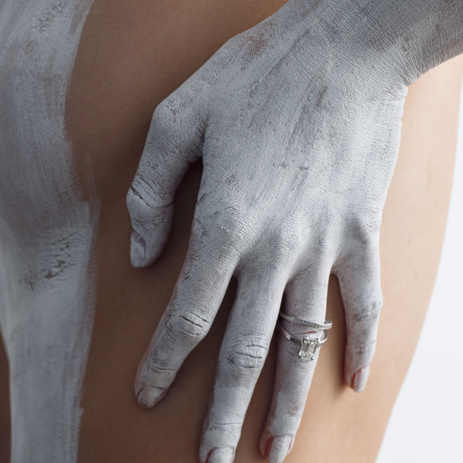 Reflection 18K Whitegold Ring w. Lab-Grown Diamonds