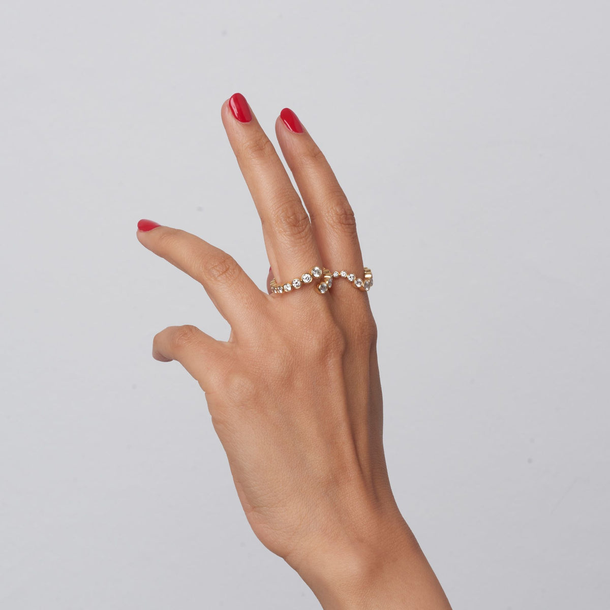 Ersa 14K Gold Ring w. Diamonds