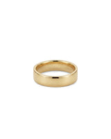 Flat 14K or 18K Gold or Whitegold 6mm Band Ring