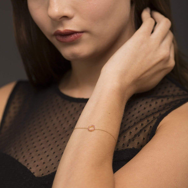 Claire 18K Gold Bracelet w. Rubies