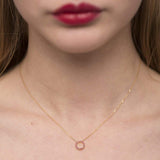 Claire 18K Gold Necklace w. Rubies