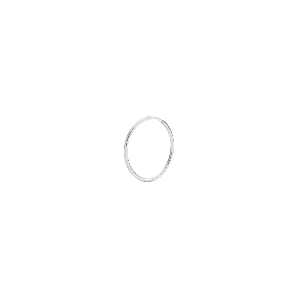 Gossamer 20 Hoop 14K White Gold Hoop