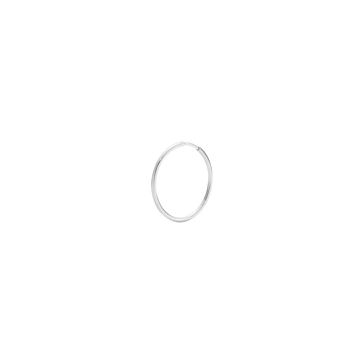 Gossamer 20 Hoop 14K White Gold Hoop