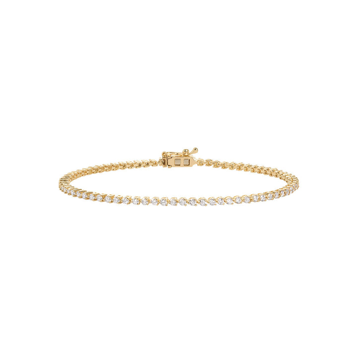 Grand Slam 18K Gold Tennis Bracelet w. Diamonds