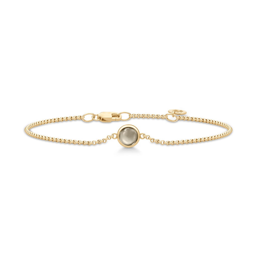 Primini Gold Plated Bracelet w. Smokey Crystal