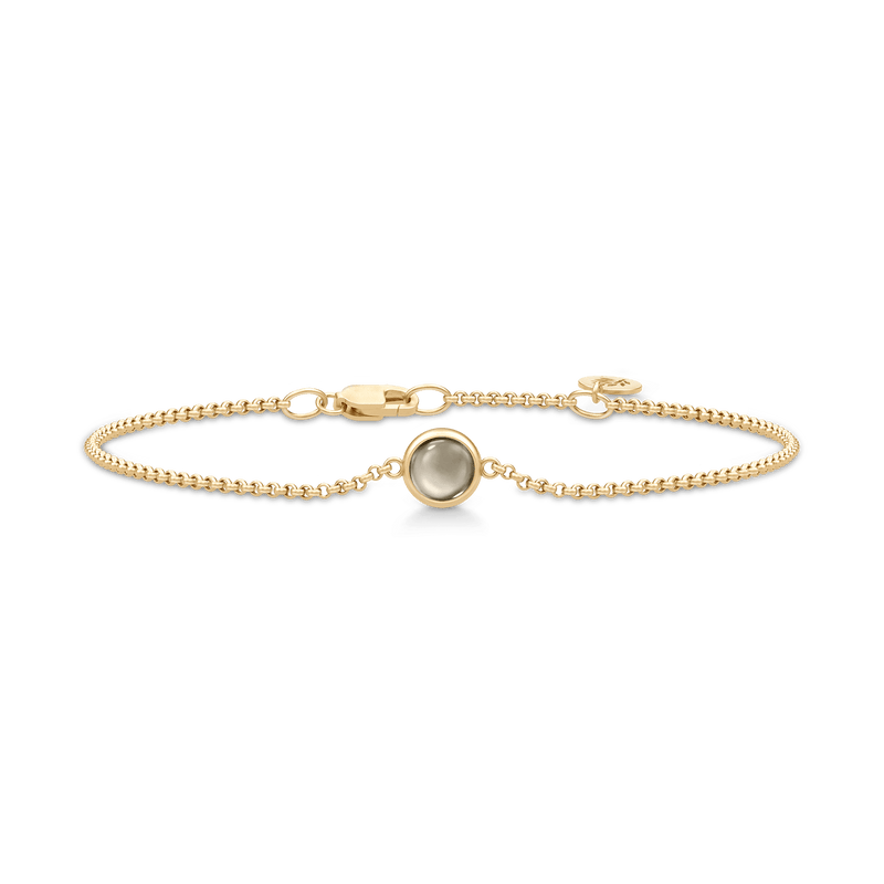 Primini Gold Plated Bracelet w. Smokey Crystal