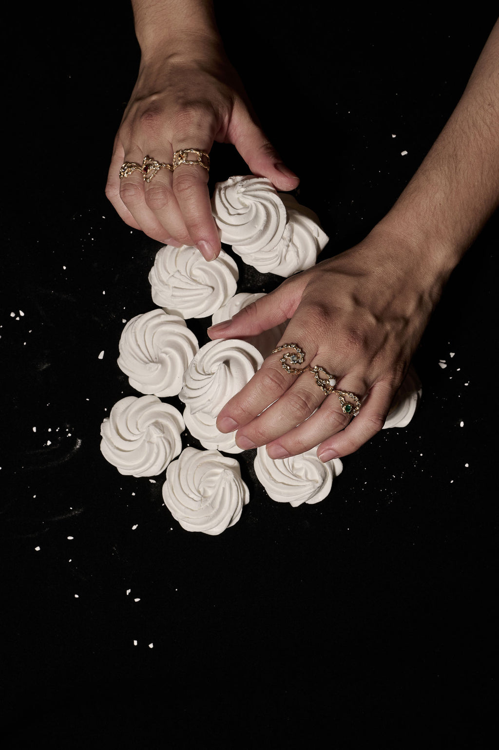 November Fødselssten 18K Guld Ring m. Citrin & Safirer