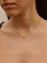 Aries 18K Gold Necklace w. Diamonds