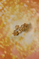 Aries 18K Gold Ring w. Diamonds