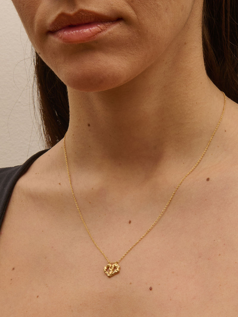 Broken-hearted 18K Gold Necklace