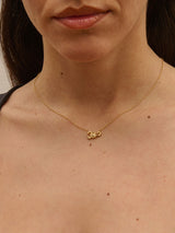 Scorpio 18K Gold Necklace w. Diamonds