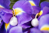 Pearl & Diamond 18K Gold Earrings