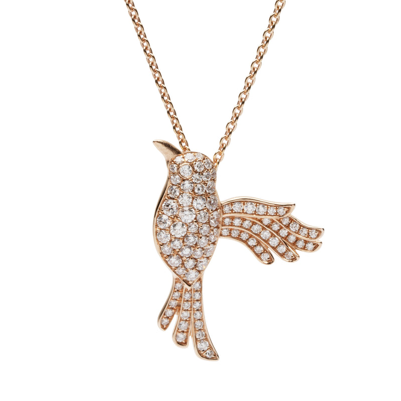 By Naila | Humming 18K Gold, Whitegold or Rosegold Necklace w. Diamonds