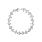 Verve Hvid Rhodium på Messing Halskæde