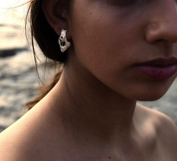 The Ilione Silver Earrings