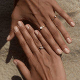 Bloom 8 18K eller 14K Guld, Hvidgulds eller Rosaguld Ring m. Diamanter