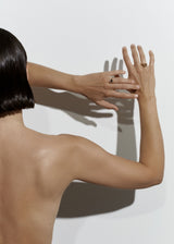 Bloom 3 18K Or 14K Gold, Whitegold or Rosegold Ring  w. Tourmaline & Diamonds