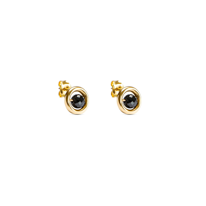 Universe 8 Golden 14K Gold, Whitegold or Rosegold Studs w. Diamonds