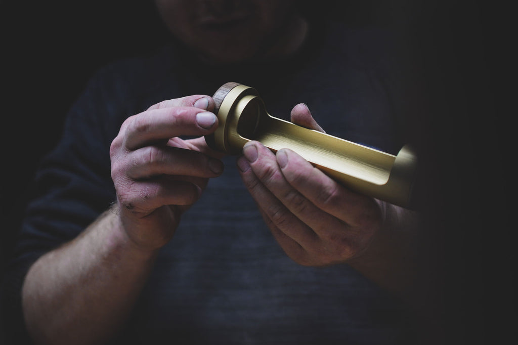 Walnuss Goldlook Schmuckbox