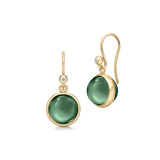 Prime Gold Plated Earrings w. Tourmaline